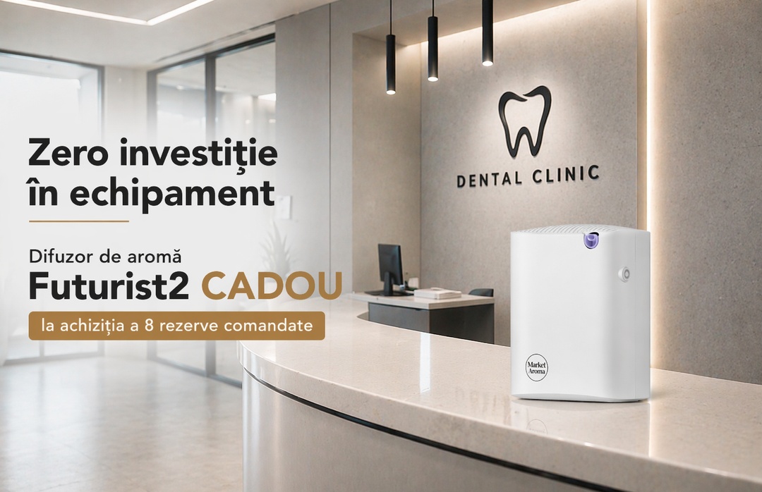  Soluții profesionale de aromatizare pentru spații de până la 150 m2 