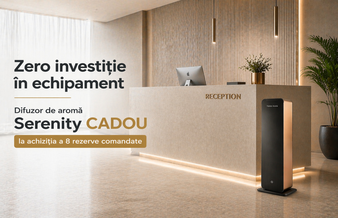 Sisteme profesionale de aromatizare pentru spații de până la 900 m2 