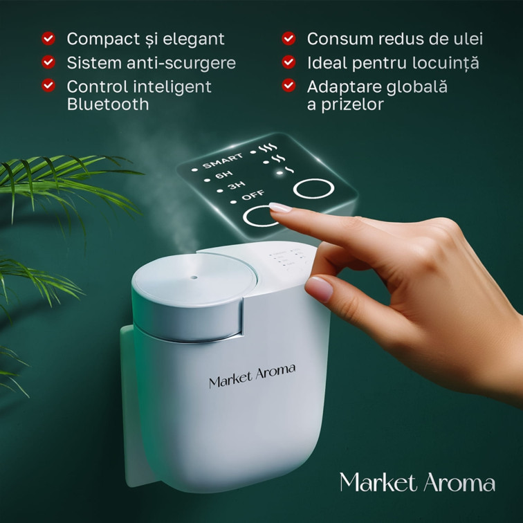 Difuzor de aromă Bloomi Negru