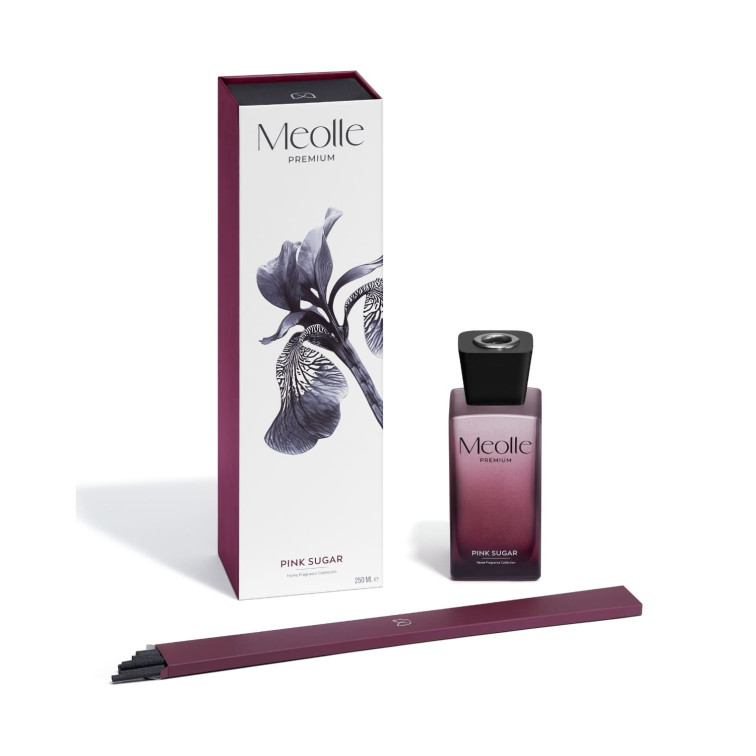 Odorizant cu bețișoare parfumate Meolle 250 ml – Pink Sugar