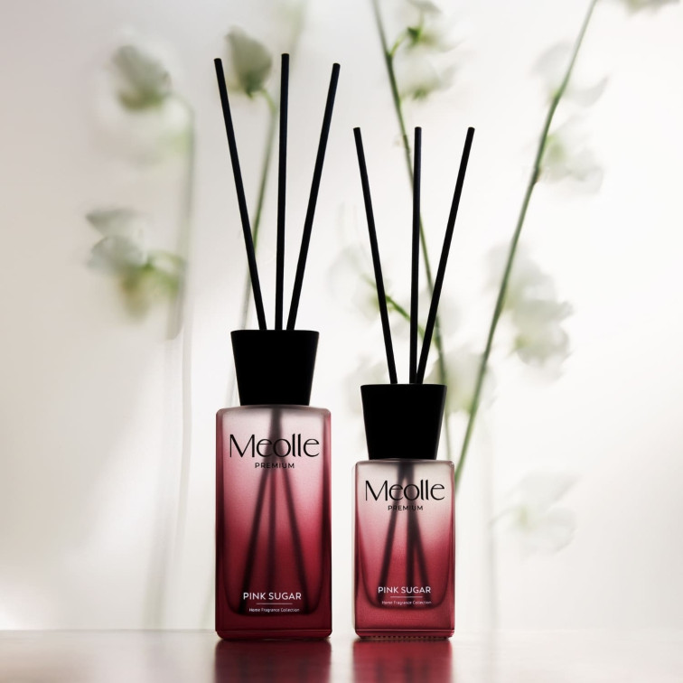 Odorizant cu bețișoare parfumate Meolle 100 ml – Pink Sugar