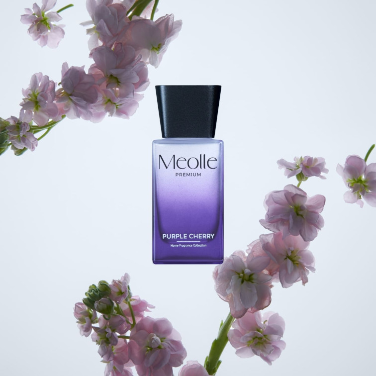 Odorizant cu bețișoare parfumate Meolle 100 ml – Purple Cherry