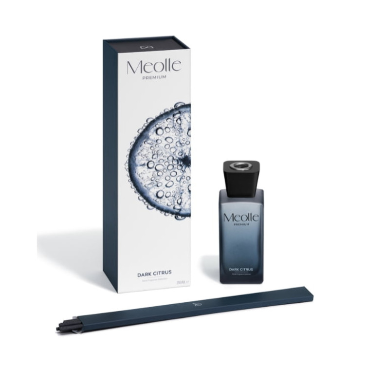 Odorizant cu bețișoare parfumate Meolle 250 ml – Dark Citrus